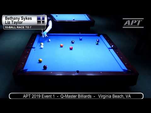 2019 Event 1: Bethany Sykes vs Liz Taylor (Women's Finals)
