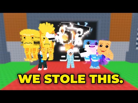 Raiding SCAMMERS Private Servers With 100 People In Steal A Brainrot!