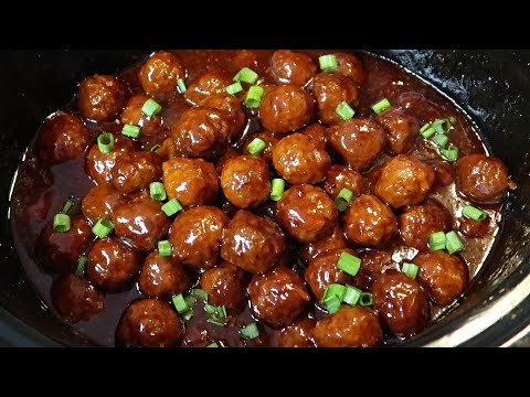 Meatballs in Grape Jelly BBQ Sauce