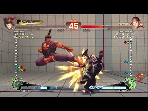 aiaitomo [Juri] vs. lessthanpotf [Ryu] - PS3 SSF4 Arcade Edition