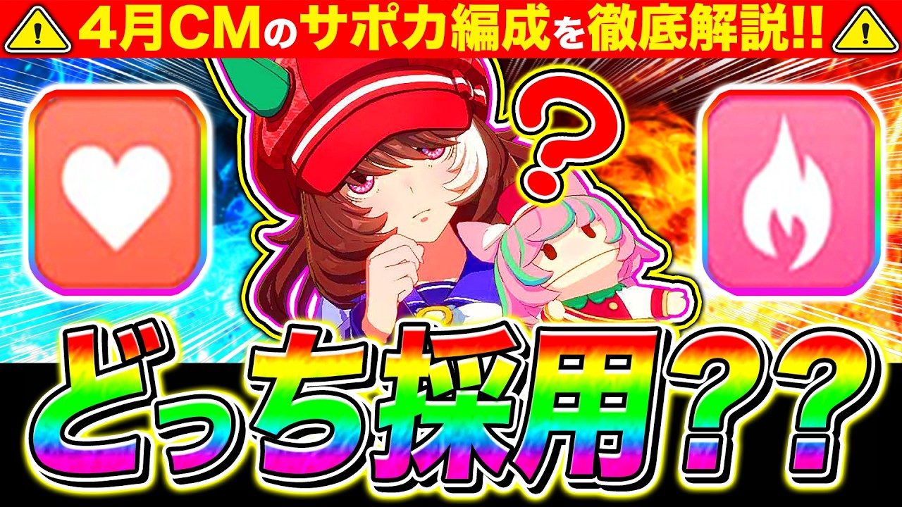 【4月CM攻略】スタミナと根性どっち優先すべき??サポカ編成を資産別に解説!!代用サポカや目標ステまで紹介!!デルマー2000mダート【ウマ娘 新シナリオ チャンピオンズミーティング】