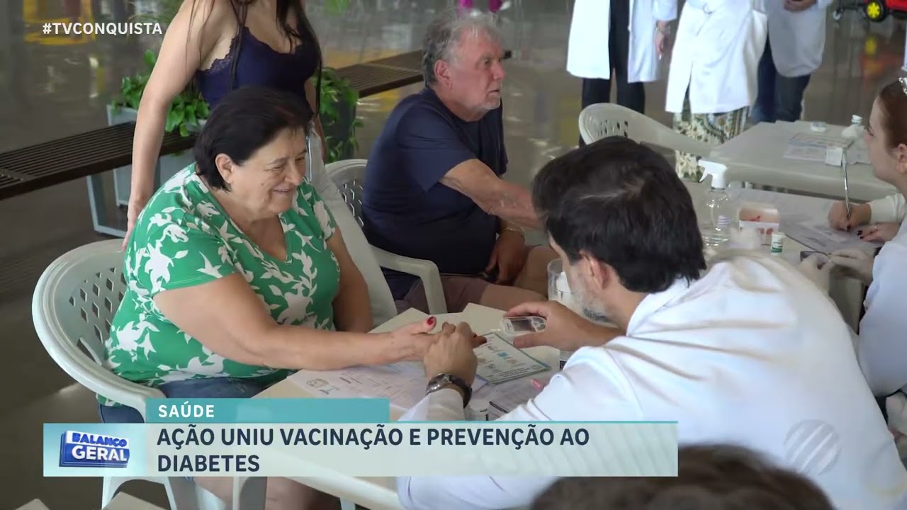 Ação de saúde ofereceu vacinação e testes de glicemia em Lucas do Rio Verde