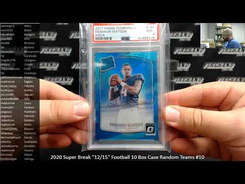 6/12/2020 2020 Super Break "12/15" Football 10 Box Case Random Teams #10