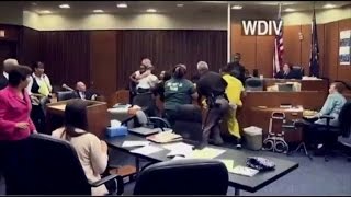 Father Attacks His 3-Year-Old Daughter's Killer in Courtroom Brawl