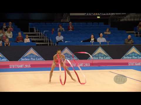 Laura ZENG (USA) 2015 Rhythmic Worlds Stuttgart - Qualifications Ribbon