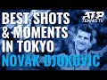 Novak Djokovic Best Moments & Great Shots in Tokyo Title Charge