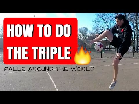 TRIPLE AROUND THE WORLD (PATW) -  AZUN FREESTYLE FOOTBALL TUTORIAL