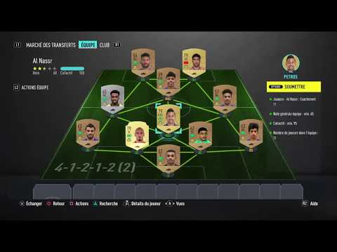 FIFA20 SBC / DCE LIGUE SAUDI PROFESSIONAL LEAGUE - AL NASSR - SOLUTION PAS CHER