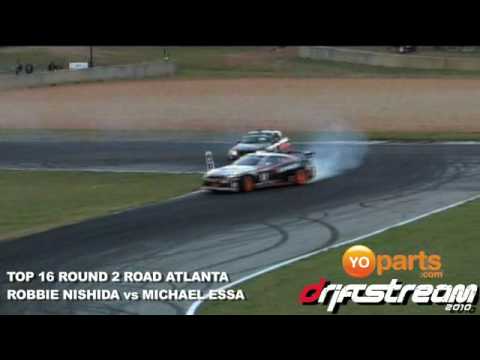 Formula Drift Rnd 2 Top 16 Robbie Nishida (R35 GTR) vs. Michael Essa