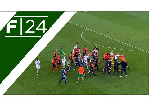 Mass brawl between Shakhtar and Dynamo