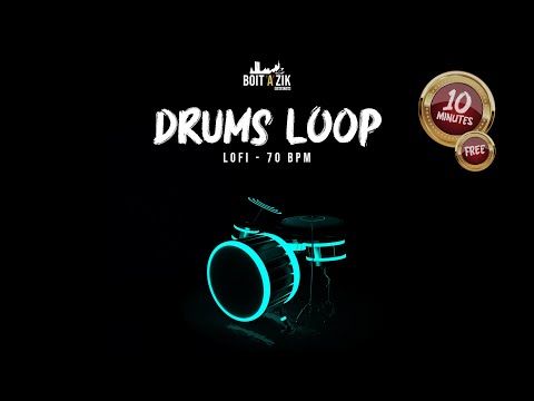 FREE DRUMS LOOP - Lofi Hip Hop - 70 BPM 🥁