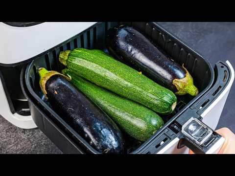 I Put Eggplant and Zucchini in Air Fryer...WOW, I Wasn't Ready for THIS!