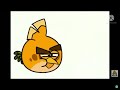 Orange Angry Bird Eat Lemon And Turn Into Plushie