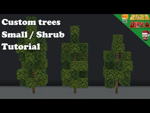 Insane Tree Shrub Tutorial! 🌳 Minecraft Bedrock/Java