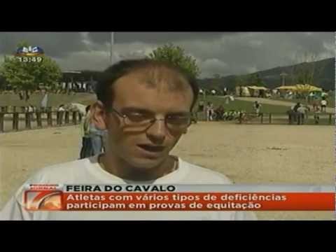 Reportagem da 'SIC' sobre as Olimpíadas de Equitação Adaptada inserida, pela primeira vez, na Fei...