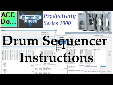 Productivity 1000 Series PLC Drum Sequencer Instructions