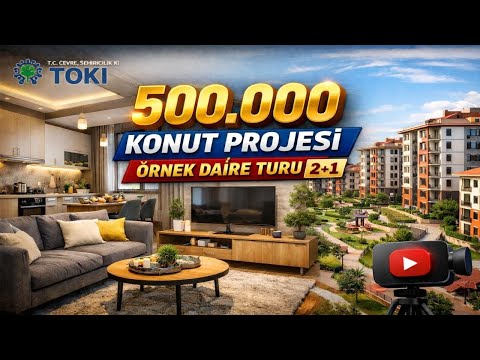 TOKİ 500.000 Konut 2+1 Örnek Daire ￼