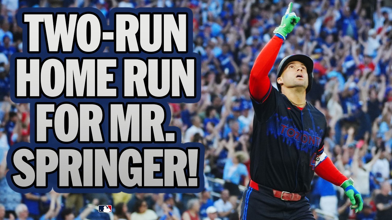 SPRINGER DINGER! George Springer lifts a two-run home run in Toronto against the Yankees 💥