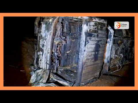 Two people dead, 14 nursing burns after a fuel tanker involved in an accident explodes in Turbo