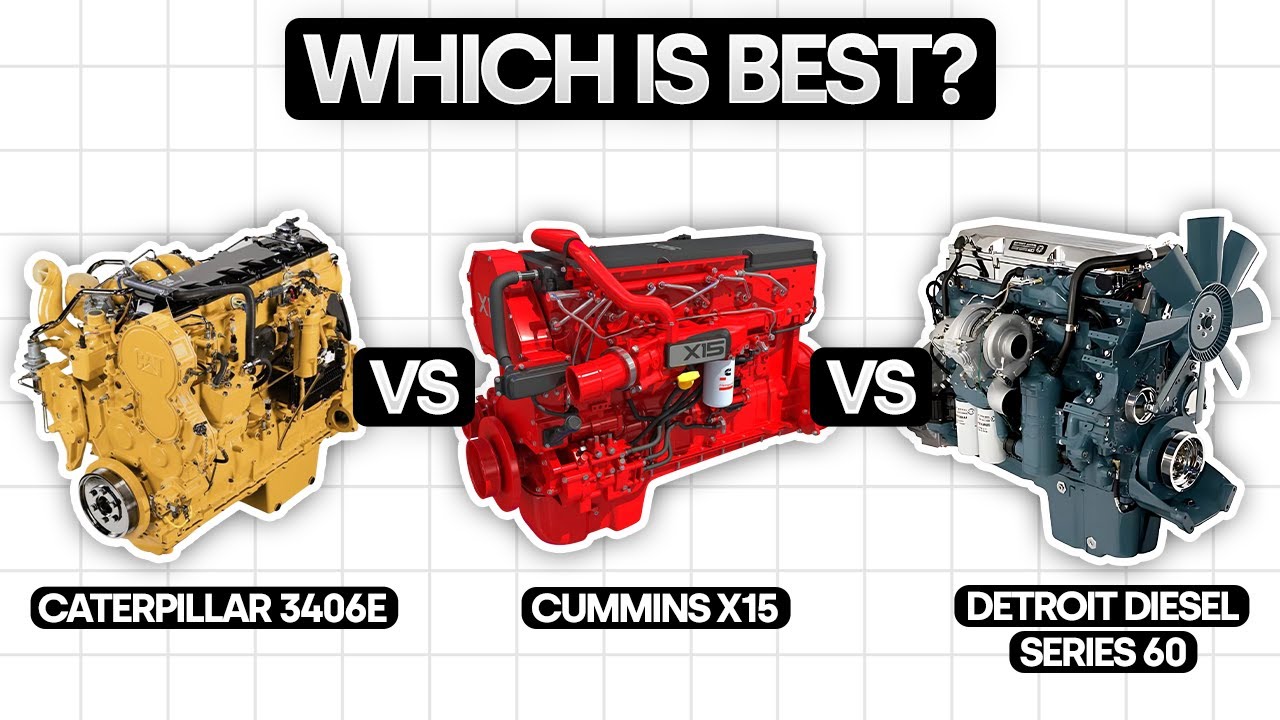 Cat 3406E VS Cummins X15 VS Detroit Diesel : Which is the best engine for your truck?