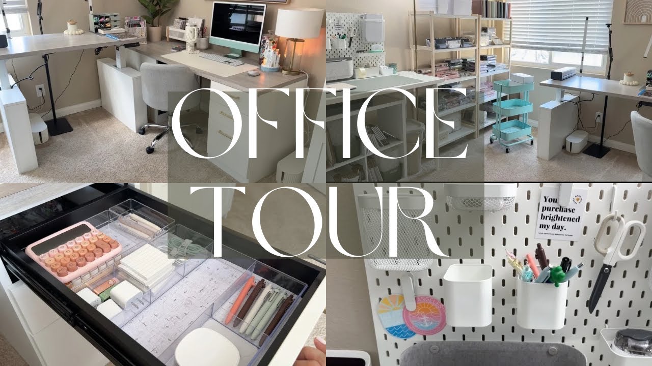 Small Business & Content Creator Office Tour | Organization, Decor, Packing Station, Business Studio