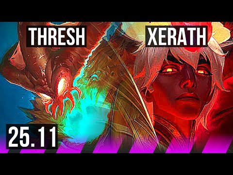 THRESH & Jinx vs XERATH & Jhin (SUP) | 2/2/21 | KR Diamond | 25.11