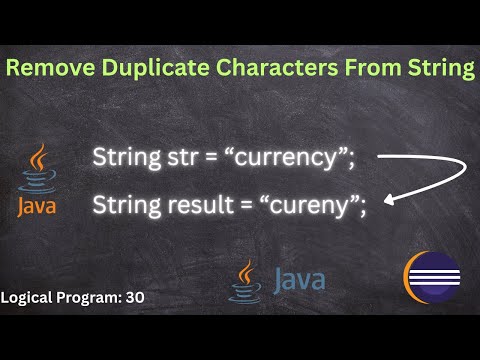 %e2%98%95 More Java String Programs 05 Remove Duplicate Characters Explained Java 500 Programs
