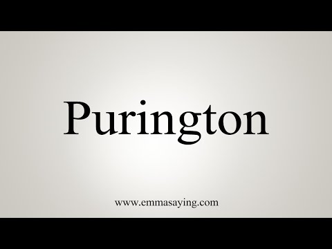 How To Say Purington
