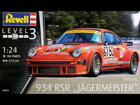 Building the Revell Porsche 934 RSR "Jagermeister" 1/24 scale model Part 1