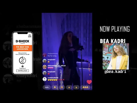 Bea Kadri at The Beat DXB Lockdown Festival (quarantine performance)