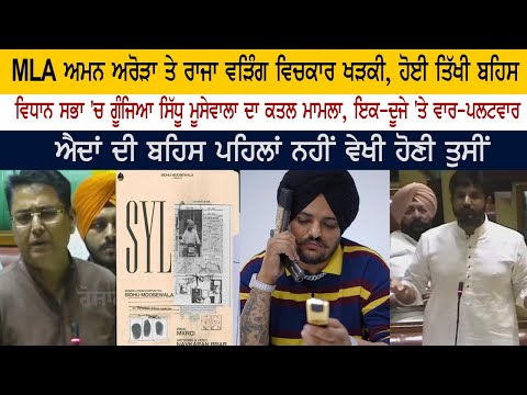 MLA ਅਮਨ ਅਰੋੜਾ ਤੇ ਰਾਜਾ ਵੜਿੰਗ ਵਿਚਕਾਰ ਖੜਕੀ, ਹੋਈ ਤਿੱਖੀ ਬਹਿਸ