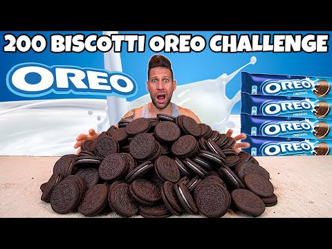200 BISCOTTI OREO CHALLENGE (Con rinforzo di 2 LITRI di LATTE) - MAN VS FOOD