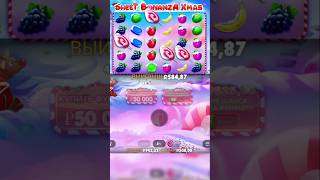 ЗИМНЯЯ SWEET BONANZA XMAS☃️🔥#занос #заносывказино #bigwin #витус #bonanza #обзор #заносынедели