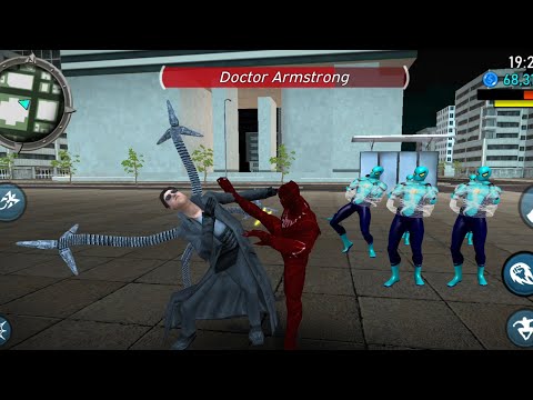 Red Panther Hero in Amazing Spider Games - Panther Hero Vs Doctor Armstrong & Spider Villains