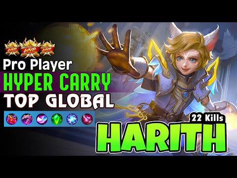 Offlane HyperCarry Harith! Top Global Harith Gameplay by Pro Player ~ Mobile Legends