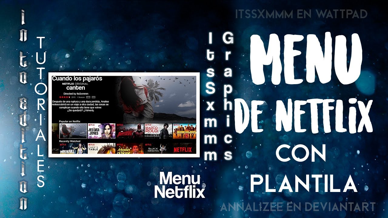Menú Netflix| Wattpad tutorial