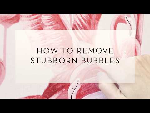 How To Remove Air Bubbles From Peel and Stick Wallpaper