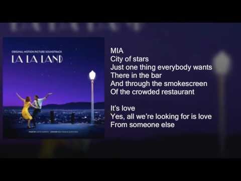 La La Land - City of Stars DUET - Lyrics