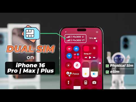 Dual SIM on iPhone 16 Pro Max! - How to Use Physical or eSIM!