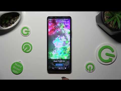 How to Set Live & Interactive Wallpapers on a SONY Xperia 10 V - Magic Fluids App