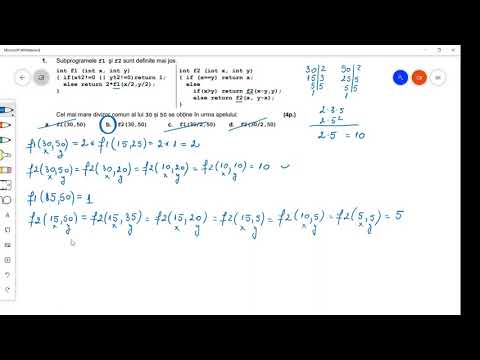 C++  Funcții recursive - Bac 2018