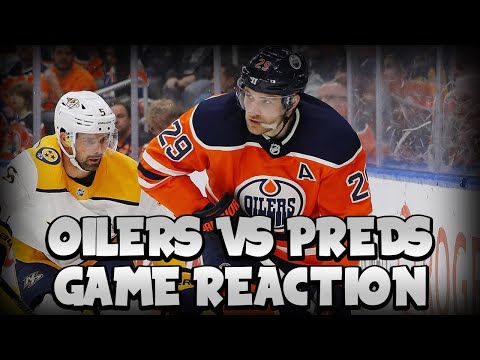 Edmonton Oilers vs Nashville Predators Real-Time Fan Game Reaction