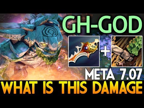 GH.GOD Dota 2 [Tiny] Carry Build Meta 7.07! What is this Damage ?