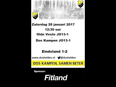 Doshelden Kampen: 28-01-2017 d' Olde Veste JO13-1 - Dos Kampen JO13-1 (1-2)
