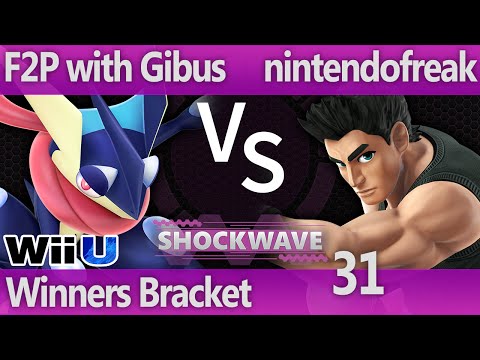 SW 31 Wii U - F2P with Gibus (Greninja, Lucario) vs nintendofreak (Little Mac) - Winners Bracket