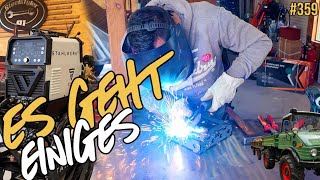 Stahl-werken und Holz prügeln - Die letzte Tour | Neue Schweißtechnik in der Werkstatt | #vlog 359
