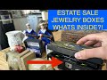 Searching estate sale jewelry boxes and more! what will we find today?!
