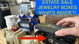 Searching estate sale jewelry boxes and more! what will we find today?!