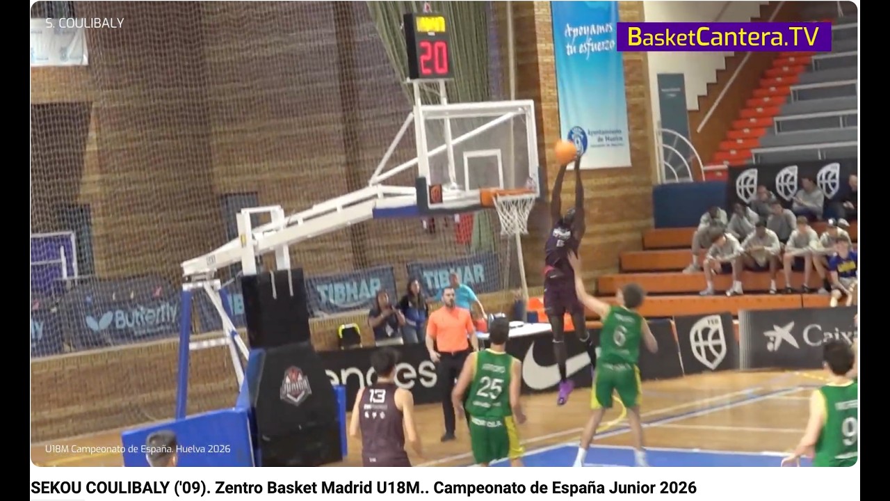 SEKOU COULIBALY ('09). Zentro Basket Madrid U18M.. Campeonato de España Junior 2026