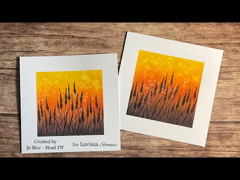 Jo’s Coffee Break Crafts with some blending by Jo Rice #laviniastamps #distressoxideblending